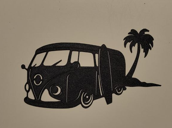 VW T1 surf - wall art