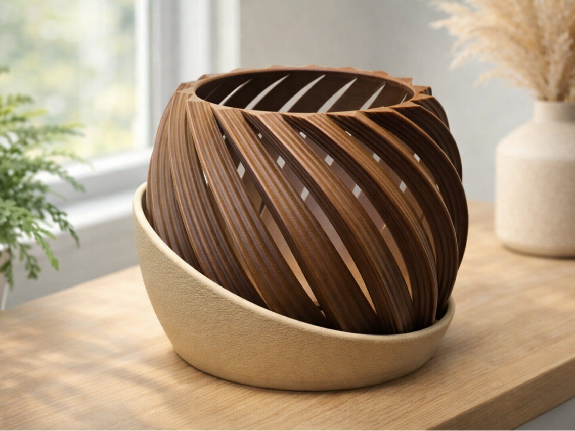 Lattice Orchid Planter with Drip Tray