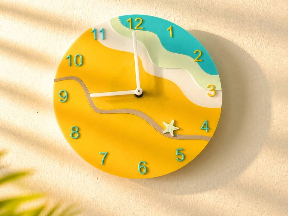 Wall Clock Fresh Beach