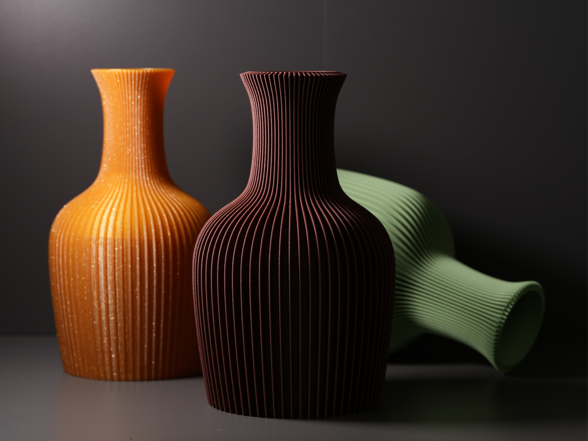 Creden | Japandi Spiral Ribbed Vase