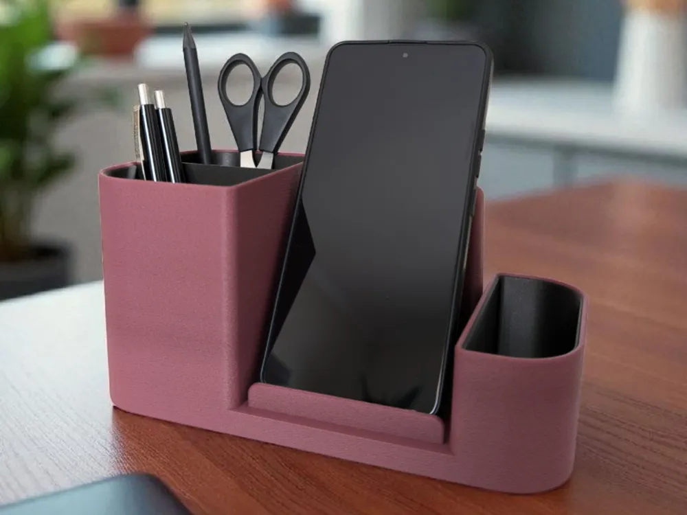 Organizer con smartphone