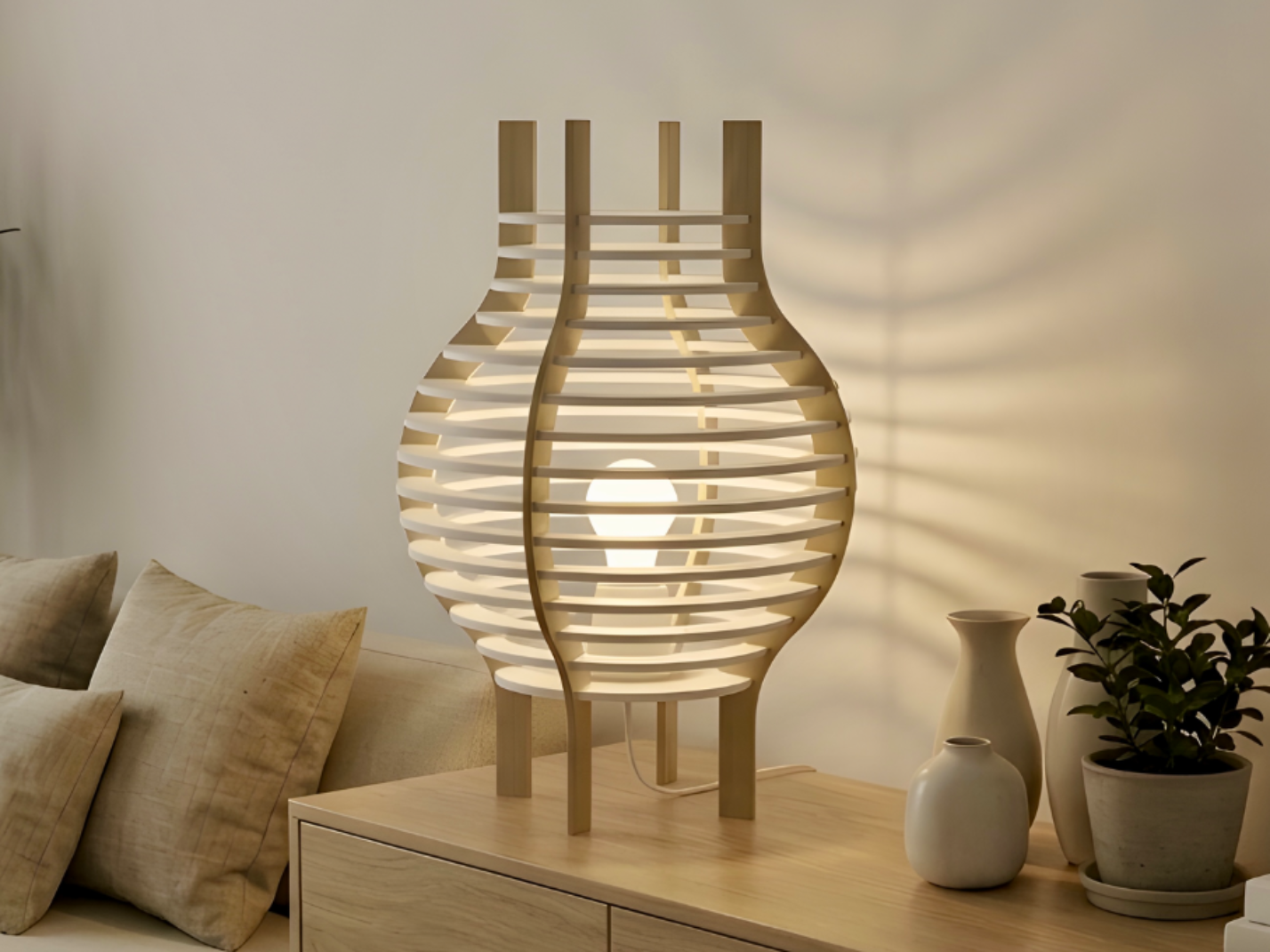 Japandi lamp